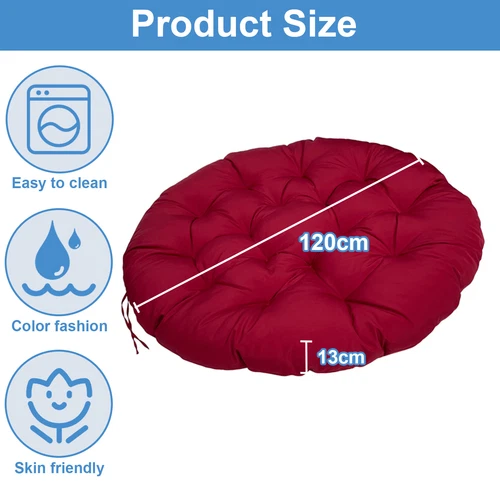 Papasan Chair Cushion Waterproof Oxford Cloth Circle Stuffed Egg Chair Cushions - Picture 81 of 111