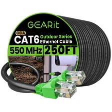 Rj45 Cat6 Ethernet Patch Cable 10gpbs Transfer Speed Goldplated Connectors Coppe