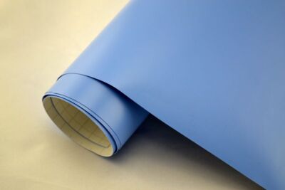 3D Autofolie - HELL BLAU MATT Lackfolie Klebefolie blasenfrei Möbelfolie 152cm