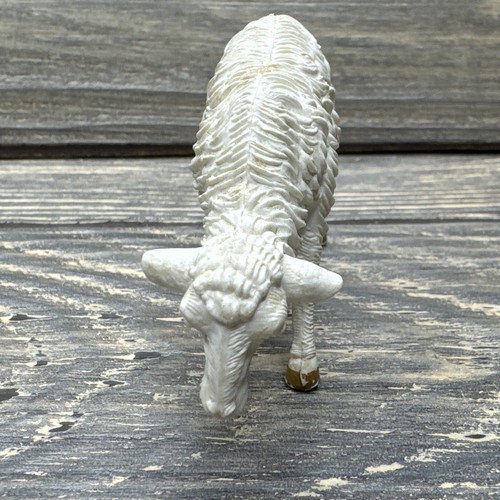 Vintage White Sheep Lamb Plastic Figure Made In Italy - Picture 2 of 6