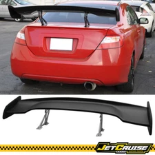 Universal 57 inch Adjustable JDM Trunk Spoiler Wing GT Style Unpainted ABS