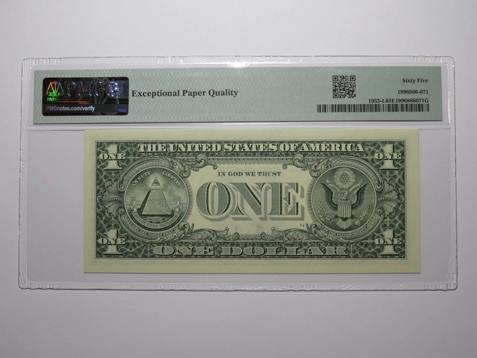 $1 2006 Fancy Repeater Serial Number Federal Reserve Currency Bank Note 33993399 - Image 3 of 3