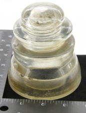 Glass Utility Insulator Armstrong DPI - Made in USA - VINTAGE