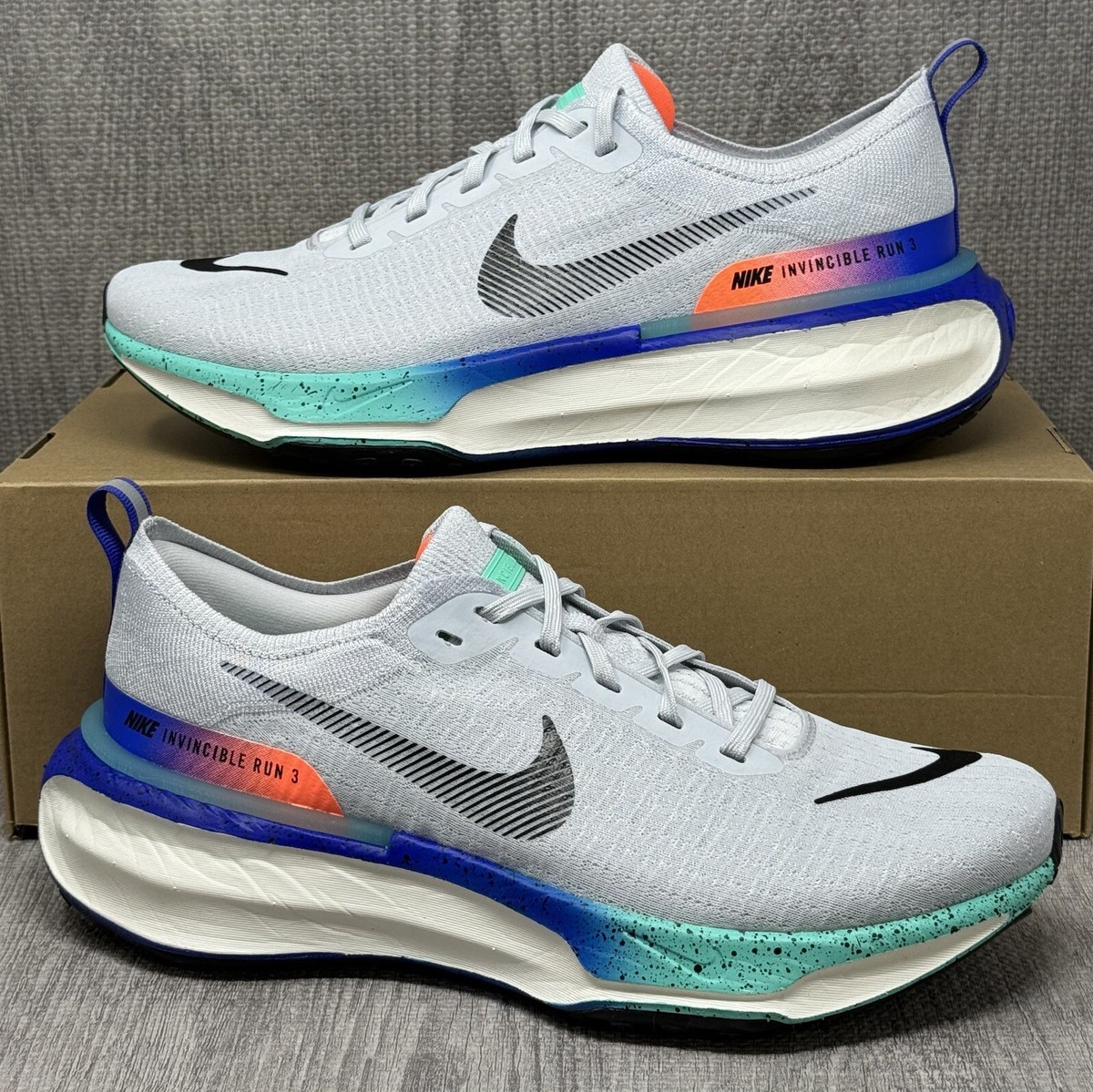 【12月スーパーSALE 15%OFF】 Platinum Pure FK3 Run Invincible ZoomX Nike Mint 9-13 Sizes Men's HF4904-043 靴