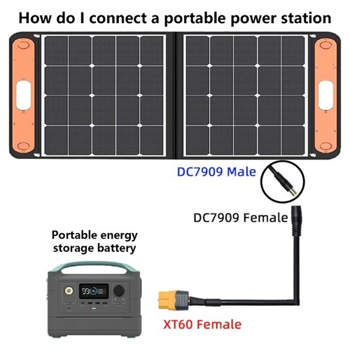 Solar Panel XT60 to DC8mm Female Adapter Cable 14AWG XT60 to DC8mm Connectors - Afbeelding 2 van 8