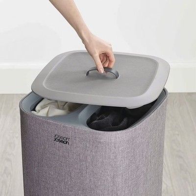 Joseph Joseph Tota 30 liter/7.9 gallon Laundry Hamper Separation Basket with lid