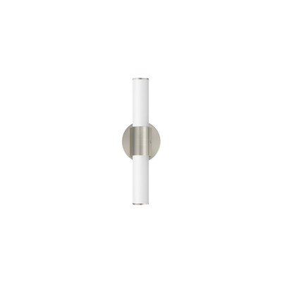 Maxim 52500 Tubo 4'' Tall Bathroom Sconce - Nickel