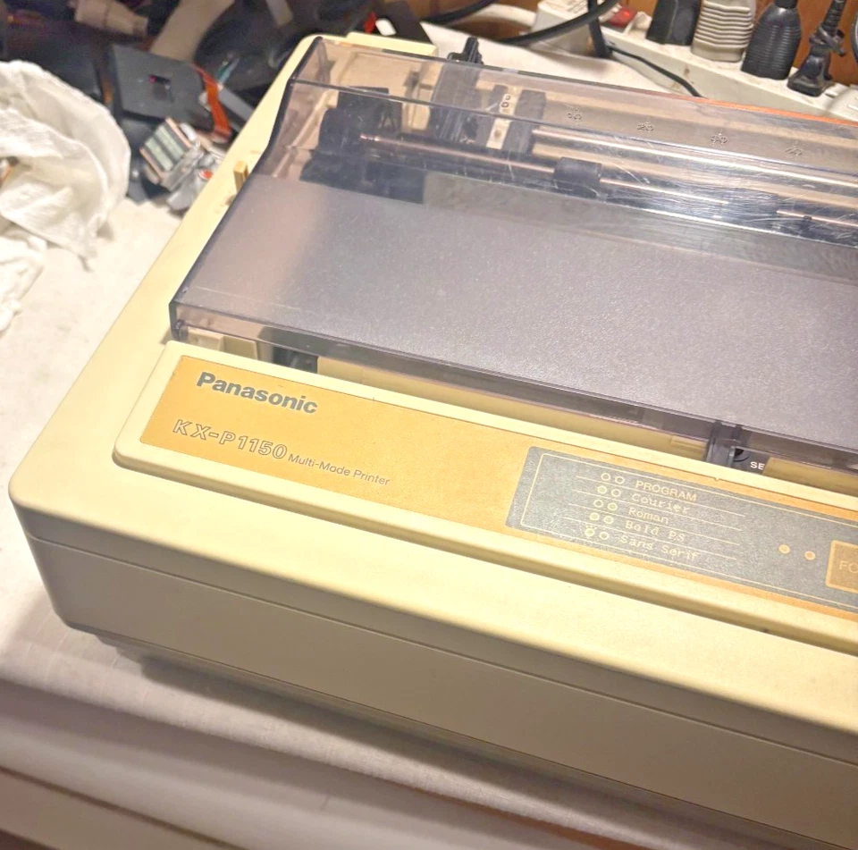 Panasonic KX-P1150 Multi-Mode Dot Matrix Printer w/ Power Cord & Cable Connector - Image 4 of 4