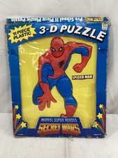 1985 ILLco Inc Marvel Comics Secret Wars Spider-Man 3D Puzzle Complete FREESHIP