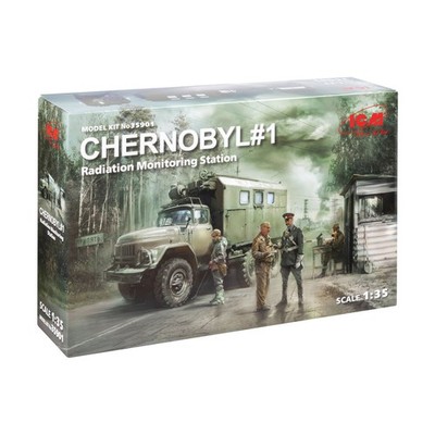 ICM Historische Mini 1:35 Tschernobyl Nr. 1 - Strahlungsüberwachungsstation Neu