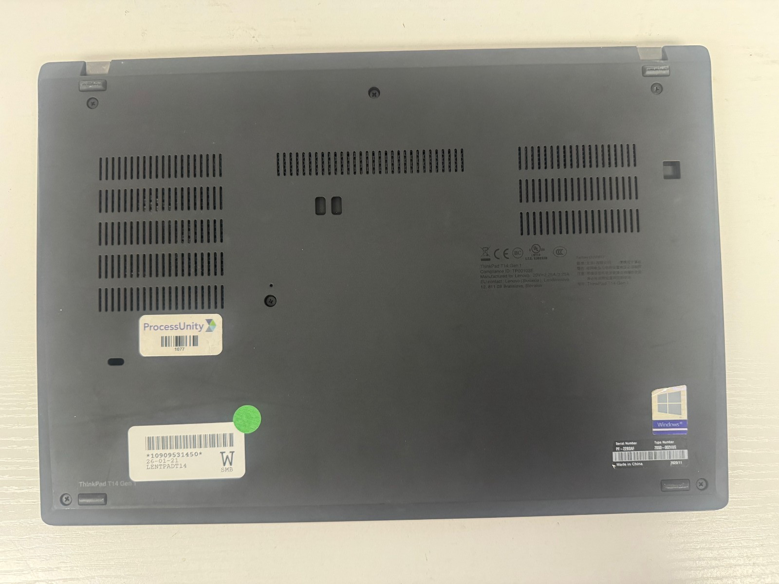Lenovo ThinkPad T14, 14-Inch Laptop, with Core i7, 512 GB SSD (Solid State Drive)