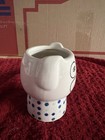 White Ceramic Dog Planter Flowers Plant 4" with Rubber Plug New Threshold Brand — photo 4