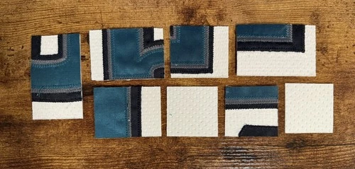 Lot of Donovan McNabb Eagles Game Used Worn Jersey Patches NFL NO COA CARDS