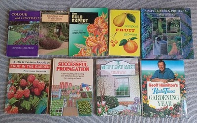 Vintage Gardening Book Bundle x 9 Fruit Growing Propagation Gardeners Mixed Lot