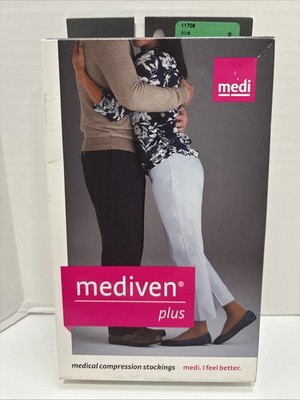 Mediven Plus Med. Compression Stockings Open Toe Beige 20-30 Size IV #11706 NEW