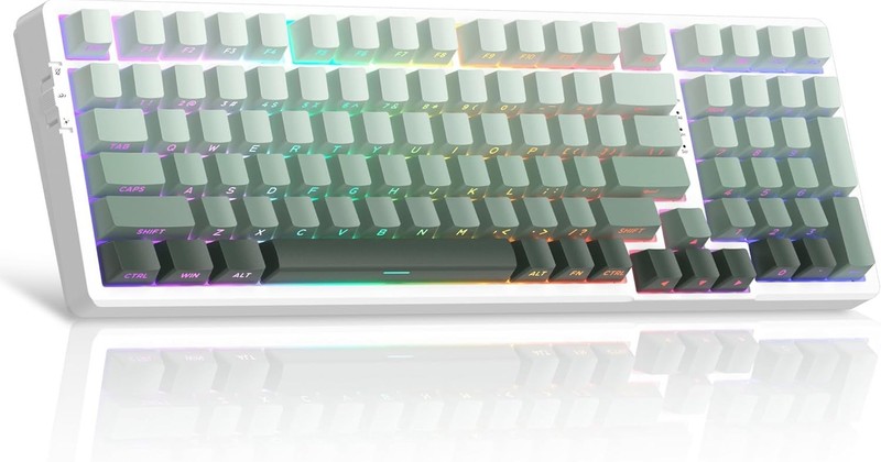 Gasket Structure Light100 Wireless Mechanical Keyboard,2.4G/USB-C/BT5.0 Hot Swap