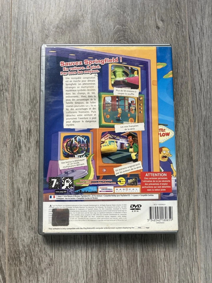 The Simpsons Hit And & Run PS2 Pal FR - Immagine 2 di 4