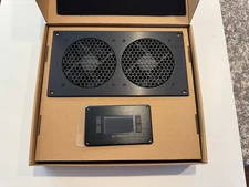 AC Infinity AIRPLATE T7, Cooling Fan System 12" with Thermostat for AV Cabinet