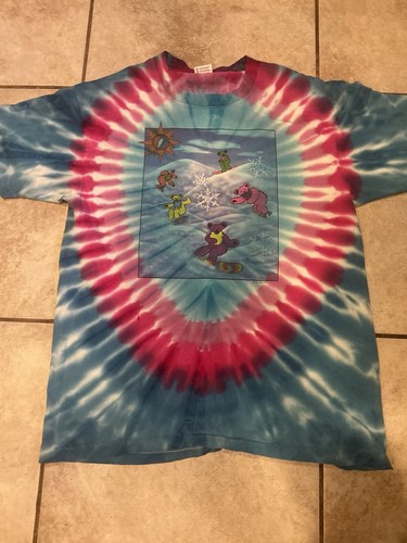 Vintage 90s 1990 Grateful Dead Peter Forsythe Vail Snowboarding Ski Tee Shirt Xl