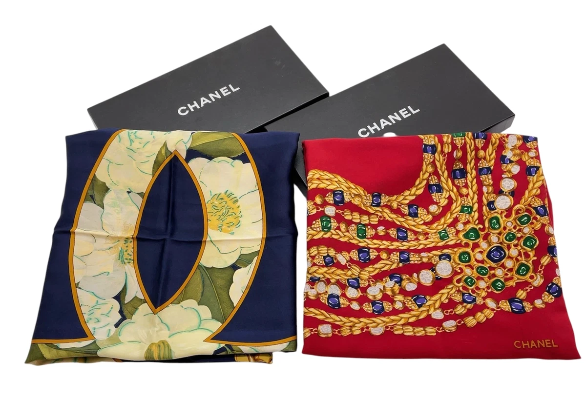 CHANEL Silk Scarves & Wraps for Women with Vintage for sale - eBay