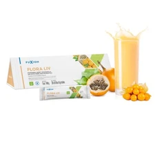 Fuxion Flora Liv-Organic-Drink Mix With PROBIOTICS-28 sticks.