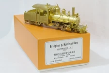 BRASS On2 Bridgton & Harrison Rwy 2-4-4t #7, The Car Works, F.M. Models