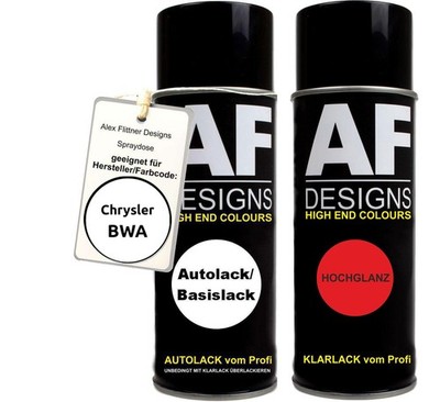 Spraydose für Chrysler BWA Viper White Basislack Klarlack Sprühdose 400ml