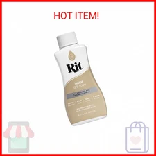 Rit All-Purpose Liquid Dye, Taupe, 8 Fl Oz (Pack of 1)