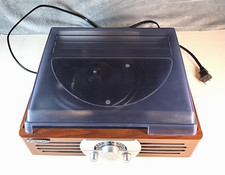 Jensen JTA-222 Record Player 3 Speed Stereo Turntable with AM/FM Radio Tested