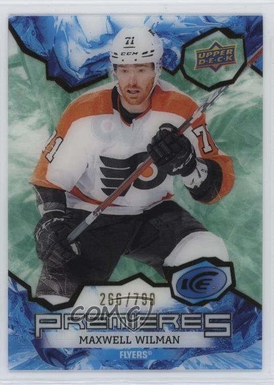 2021 Upper Deck Ice Premieres Green 266/799 Maxwell Willman #173 Rookie RC 18m3