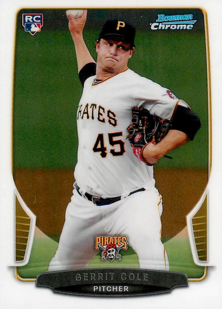 GERRIT COLE 2013 Bowman Chrome ROOKIE RC #30 Yankees