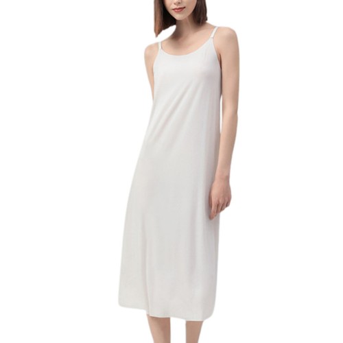Damen leichtes Unterkleid mit durchgehendem Unterkleid ärmellos weiches Cami Unterkleid - Bild 16 von 21