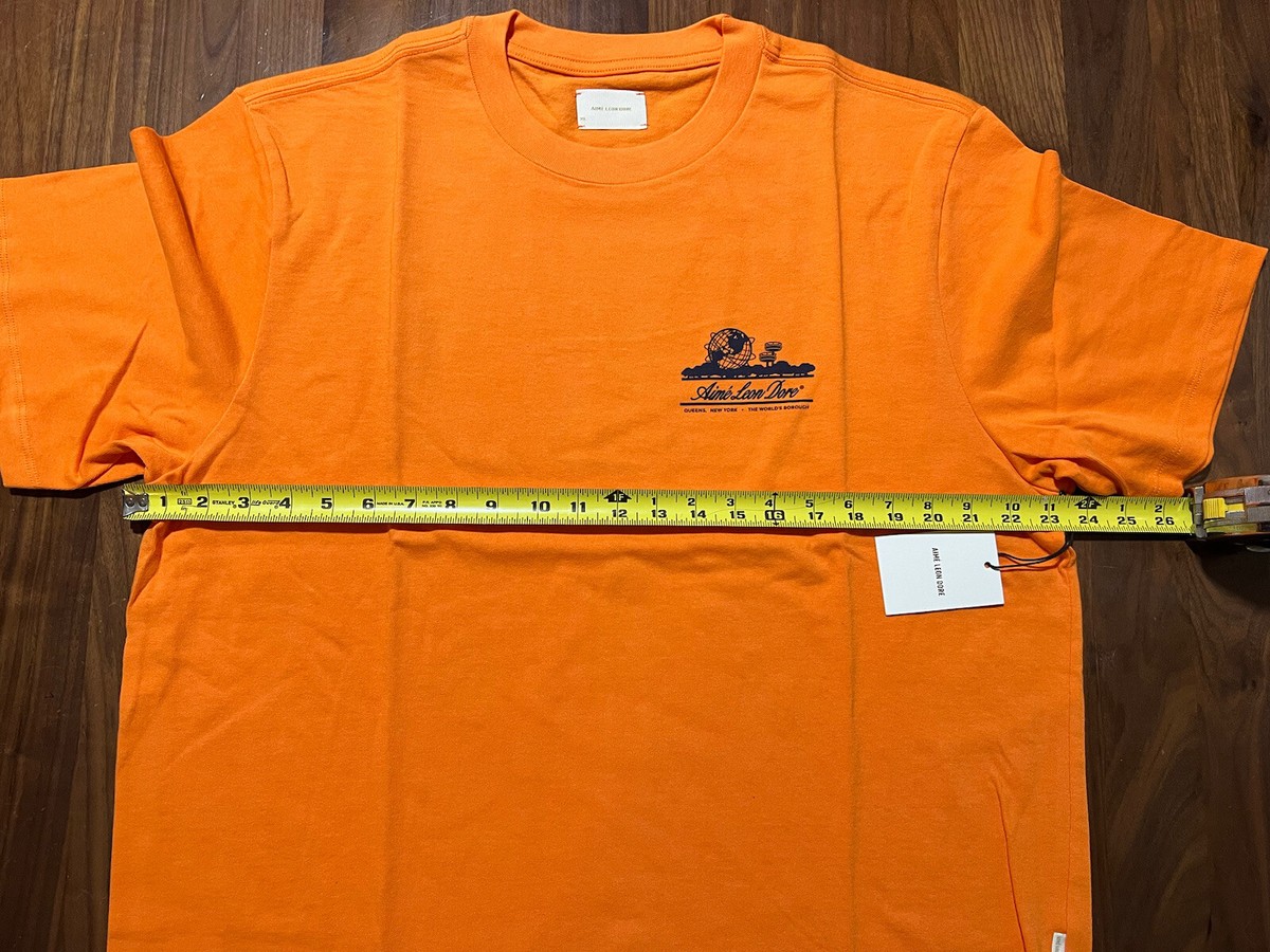 Aime Leon Dore ALD Unisphere Short-Sleeve Tee Orange T-Shirt FW22