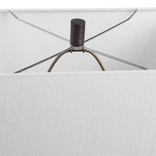 DARBIE INDUSTRIAL INSPIRED CAST IRON XXL 36" TABLE LAMP UTTERMOST 28297 - Picture 5 of 6