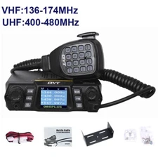 QYT-980PLUS 75W VHF 55W UHF Dual Band Car Mobile Radio Station Ham Transceiver