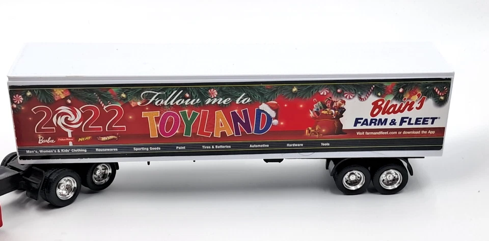 2022 Blain's Farm & Fleet 17" Peterbuilt Semi Truck Tractor Trailer 1/43 READ - Image 2 of 4