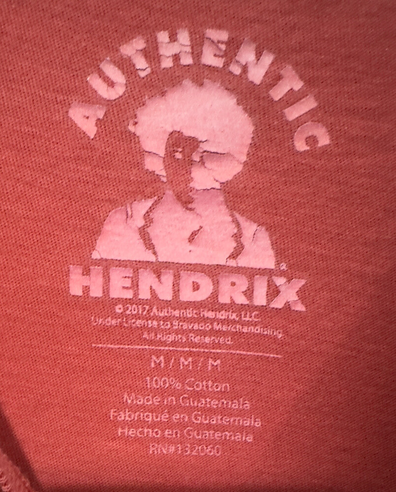 2017 Authentic Hendrix Jimi Hendrix Red Shirt Med… - image 3