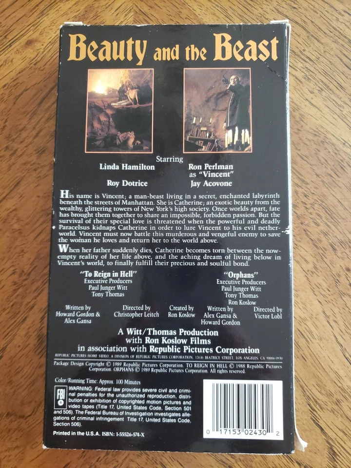 Beauty and the Beast - Above, Below and Beyond (VHS, 1990) - Imagem 2 de 3