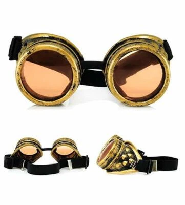 BLACK SUGAR Expédié de Paris - Lunettes Steampunk Aviateur Goggles Protection Mardi Gras