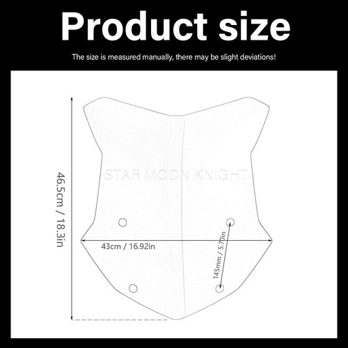 FOR R1250GSA R1200GS Wind Deflector - Durable Windshield Screen WindScreen - Picture 12 of 18