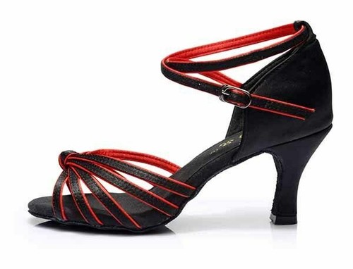 Women Ballroom Latin Dance Shoes 5cm 7cm Heels Tango&Salsa Shoes Suede Sole - Picture 20 of 26