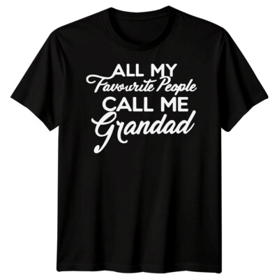Mens Call Me Grandad Funny Fathers Day T-Shirt Tee Best Dad Ever Papa Life #FD