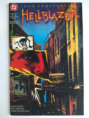 DC Comics Hellblazer #41 Garth Ennis 1st U.S. Published Work; Cancer Reveal VF+