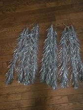 10 silver pom pom   christmas tree 24" branches or cut them down to fit