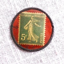 Timbre monnaie 1920 rare