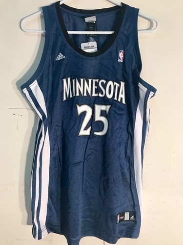 Camiseta deportiva para mujer Adidas NBA de los Timberwolves azul Jefferson talla L - Imagen 2 de 2
