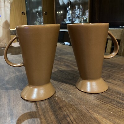 Vintage Wonky Pottery How Schokolade Tassen Paar