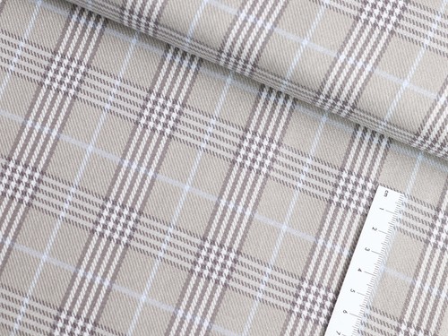 SCHOTTENKARO Karo Stoff Glencheck BEIGEGRAU GRAU PASTELLBLAU EUR 13,98/m - Bild 2 von 2