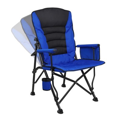 Outdoor Folding Camping Chair Heavy Duty Movable High Back Collapsible Padded...