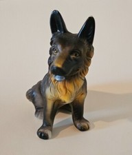 Rare German Shepherd Dog figurine sitting down
